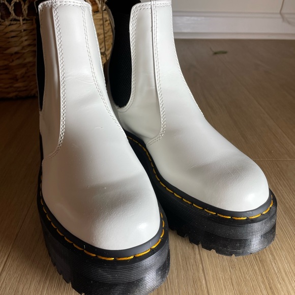 Dr. Marten’s Smooth Leather Platform Chelsea Boots - Picture 3 of 6